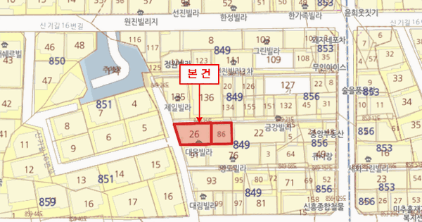 인천광역시 미추홀구 주안동 849-26  2층203호 미지정 경매 물건 이미지