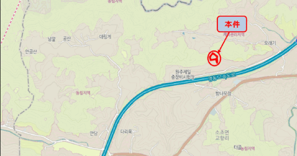 강원특별자치도 원주시 소초면 교항리 425-4  미지정 경매 물건 이미지