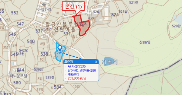 경상북도 칠곡군 동명면 기성리 528-2  미지정 경매 물건 이미지