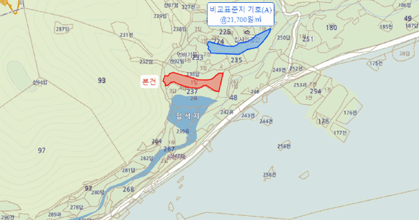 경상북도 영천시 화북면 입석리 237-1  미지정 경매 물건 이미지