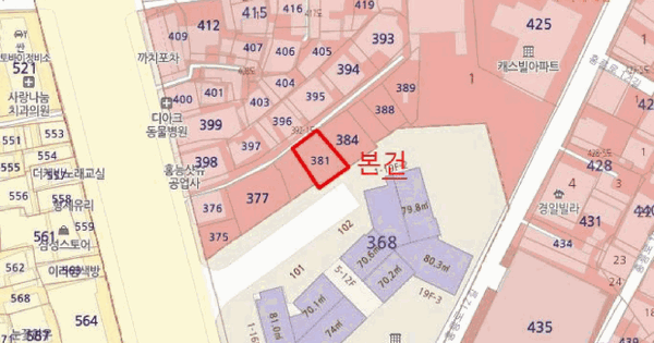 서울특별시 동대문구 청량리동 381  미지정 경매 물건 이미지