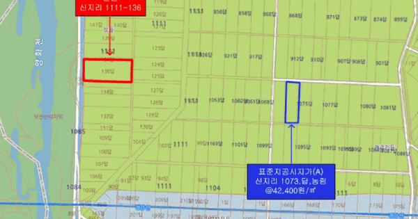 경기도 여주시 세종대왕면 신지리 1111-136  미지정 경매 물건 이미지