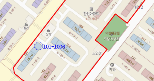 경기도 시흥시 정왕동 1872-6 한신아파트 101동 10층1006호 미지정 경매 물건 이미지