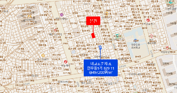 전북특별자치도 전주시 덕진구 인후동1가 829-17  미지정 경매 물건 이미지