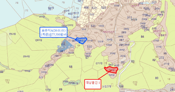 경상남도 창원시 마산합포구 구산면 반동리 544  미지정 경매 물건 이미지