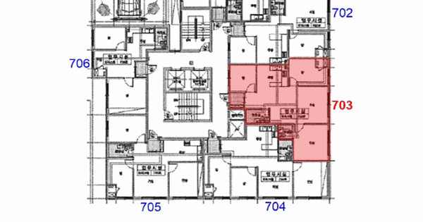 경기도 부천시 소사구 송내동 564-3 디에이치씨밀레  7층 703호 미지정 경매 물건 이미지