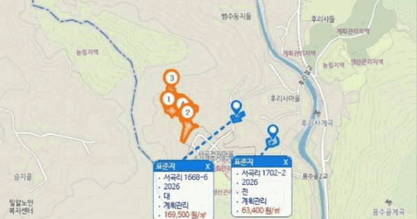 강원특별자치도 원주시 판부면 서곡리 1672  미지정 경매 물건 이미지
