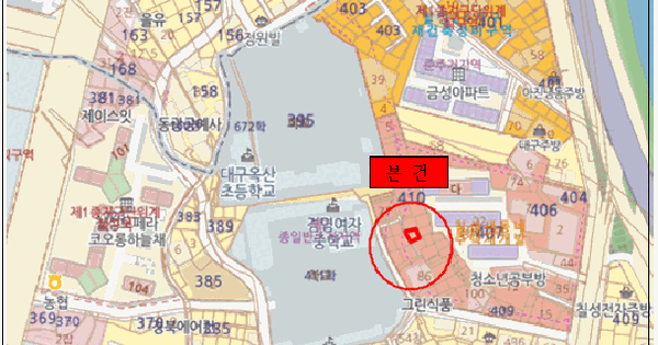 대구광역시 북구 칠성동2가 410-28  미지정 경매 물건 이미지