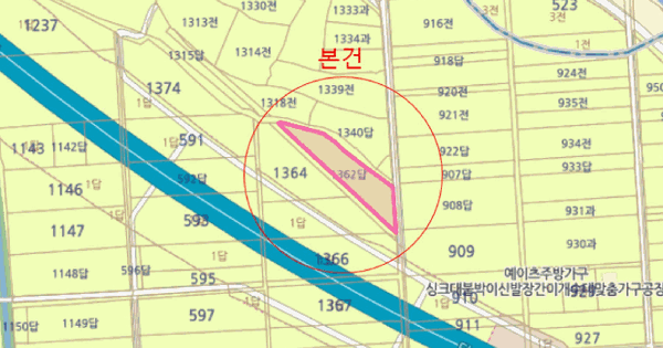 충청남도 아산시 배방읍 구령리 1362  미지정 경매 물건 이미지