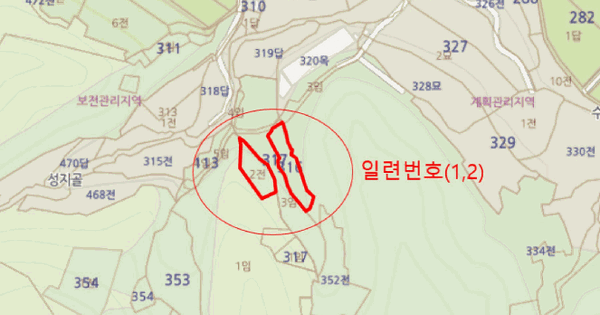 경상북도 영양군 일월면 주곡리 316  미지정 경매 물건 이미지