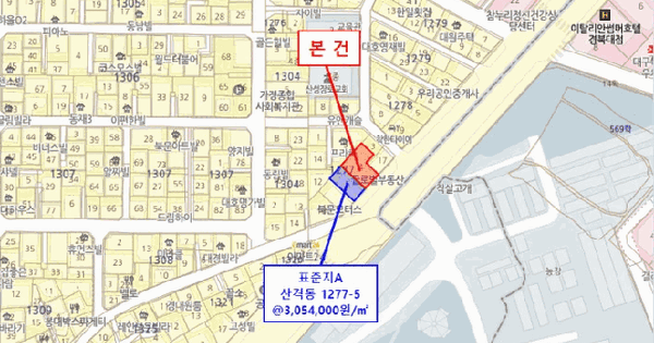 대구광역시 북구 산격동 1277-4  미지정 경매 물건 이미지