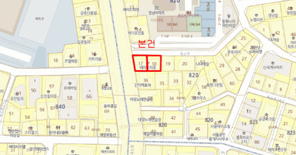 서울특별시 금천구 시흥동 820-17 테라리움  제2층 제203호 미지정 경매 물건 이미지