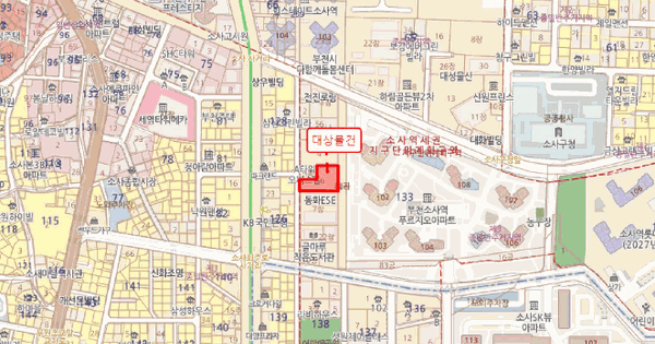 경기도 부천시 소사구 소사본동 133-6 제이앤팰리스  2층 206호 미지정 경매 물건 이미지