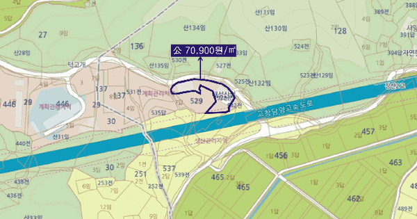 전라남도 담양군 대덕면 문학리 296-7  미지정 경매 물건 이미지