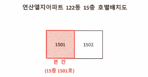 부산광역시 연제구 연산동 243-18 연산엘지아파트 122동 15층1501호 미지정 경매 물건 이미지