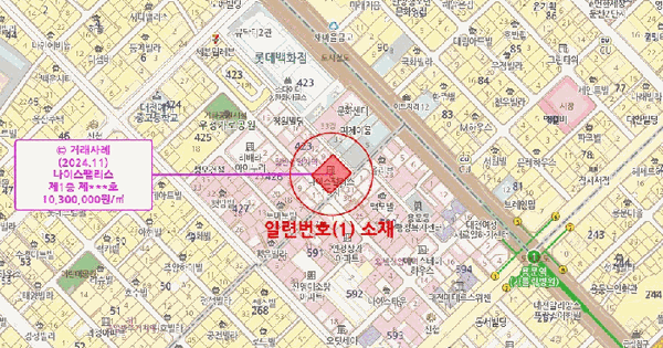 대전광역시 서구 괴정동 423-6 나이스팰리스  1층104호 미지정 경매 물건 이미지
