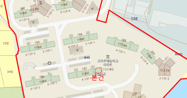 충청남도 아산시 신창면 남성리 840 아산코아루에듀파크아파트 107동 5층501호 미지정 경매 물건 이미지