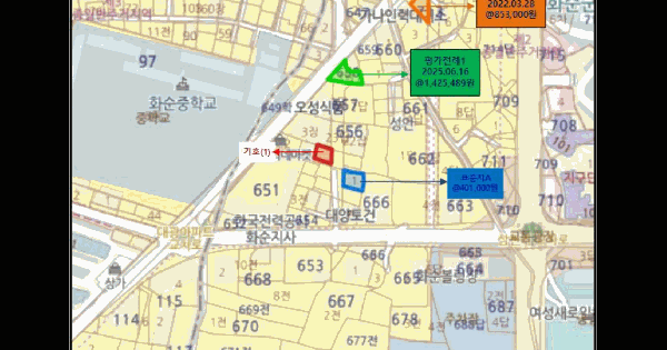 전남광주통합특별시 화순군 화순읍 삼천리 656-17  미지정 경매 물건 이미지