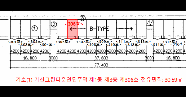 강원특별자치도 강릉시 내곡동 267 기산그린타운연립주택 1동 3층306호 미지정 경매 물건 이미지