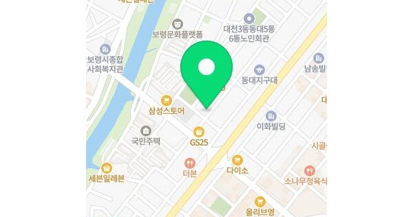 충청남도 보령시 동대동 1192  미지정 경매 물건 이미지