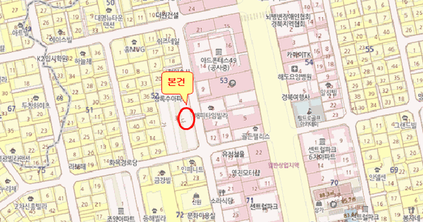 경상북도 포항시 남구 해도동 52-3 상록수연립주택 나동 3층 306호 미지정 경매 물건 이미지