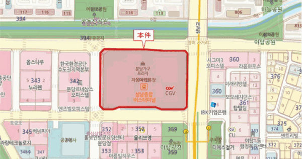 경기도 성남시 분당구 야탑동 341 성남(분당)여객자동차터미널및복합건물 제지2층 제619호 미지정 경매 물건 이미지