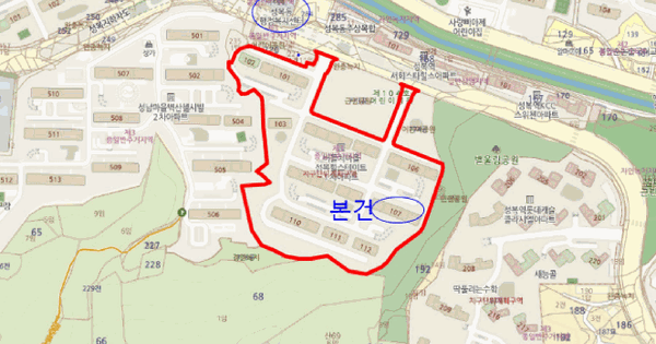 경기도 용인시 수지구 성복동 771 버들치마을성복힐스테이트1차 107동 12층1203호 아파트 경매 물건 이미지