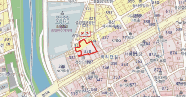 경상북도 경산시 중방동 328-1 대화타워펠리스2  18층1805호 아파트 경매 물건 이미지