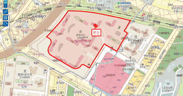 경상북도 포항시 남구 대잠동 1036 포항자이아파트 110동 31층 3103호 아파트 경매 물건 이미지