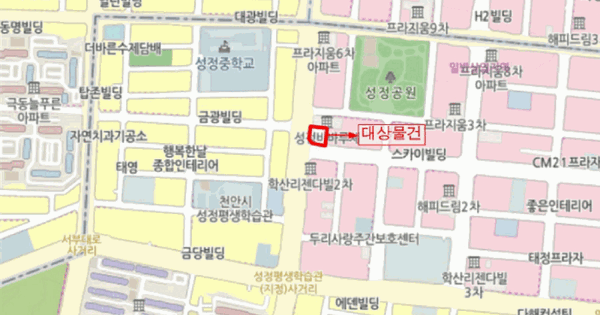 충청남도 천안시 서북구 성정동 1292 에프엠21  3층304호 아파트 경매 물건 이미지