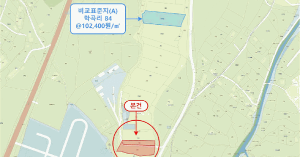 강원특별자치도 춘천시 동내면 학곡리 94-1  답 경매 물건 이미지