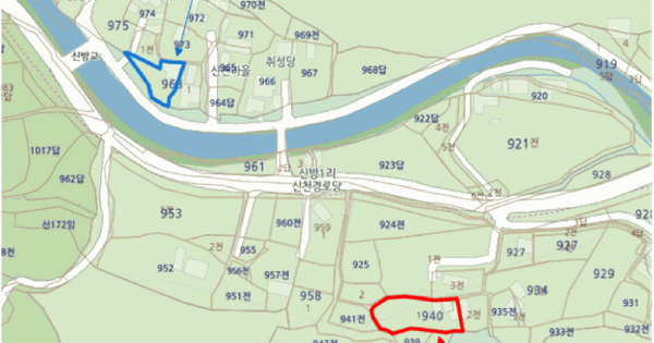 경상북도 영천시 자양면 신방리 940-1  대지 경매 물건 이미지