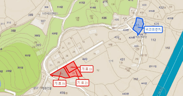 경상북도 경산시 남천면 신석리 440-27  대지 경매 물건 이미지