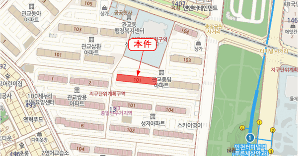 인천광역시 미추홀구 관교동 13-8 풍림아파트 101동 1층105호 아파트 경매 물건 이미지