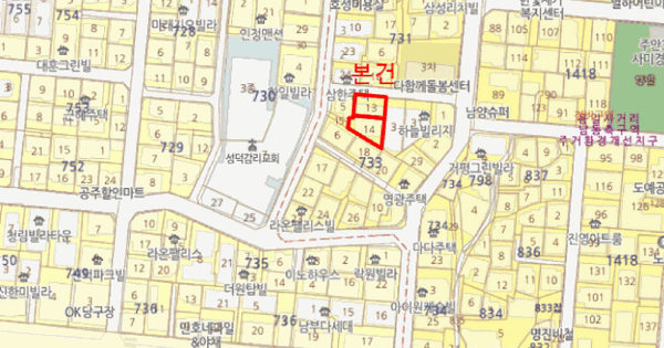 인천광역시 미추홀구 주안동 733-13 한마음주택  3층301호 다세대주택 경매 물건 이미지