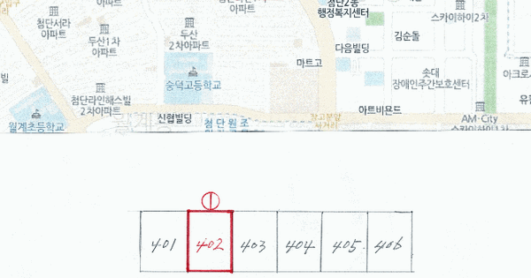 전남광주통합특별시 광산구 월계동 765-2 첨단기지라인아파트 114동 4층402호 아파트 경매 물건 이미지
