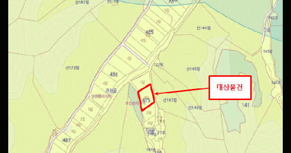 경상남도 사천시 곤명면 성방리 415-2  답 경매 물건 이미지