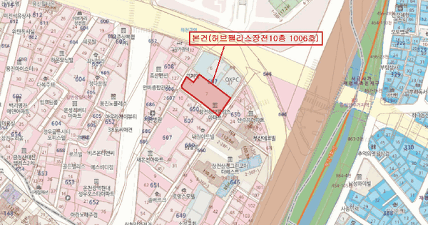 부산광역시 금정구 장전동 607-7 허브팰리스장전  10층1006호 오피스텔 경매 물건 이미지