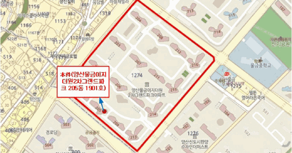 경상남도 양산시 물금읍 가촌리 1274-1 이지더원그랜드파크 205동 19층1901호 미지정 경매 물건 이미지