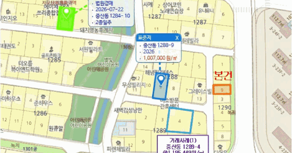 울산광역시 북구 중산동 1290-9  근린시설 경매 물건 이미지