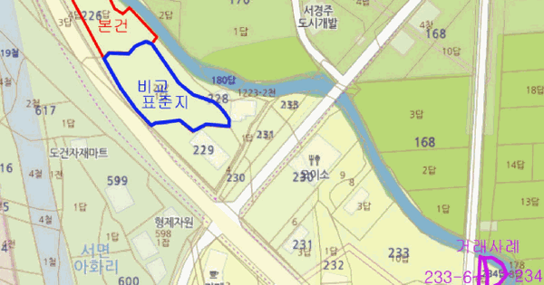 경상북도 경주시 서면 아화리 226-1  답 경매 물건 이미지