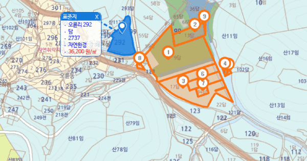 경상남도 통영시 도산면 오륜리 99-9  답 경매 물건 이미지