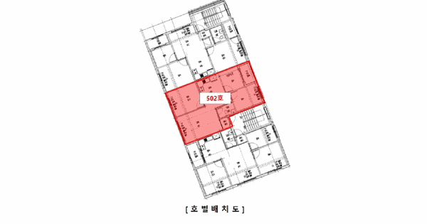 경기도 부천시 원미구 역곡동 50-8 엘지팝스빌  5층502호 다세대주택 경매 물건 이미지