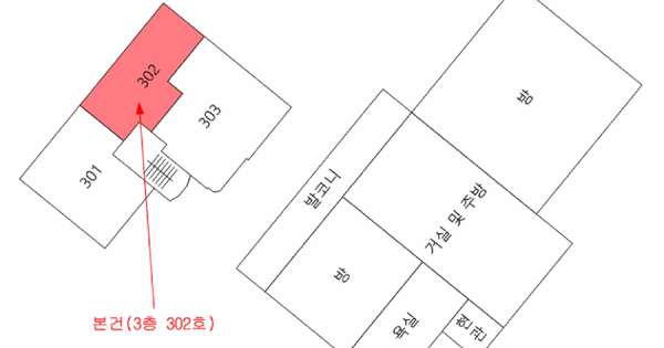서울특별시 도봉구 쌍문동 286-30  제3층 제302호 다세대주택 경매 물건 이미지