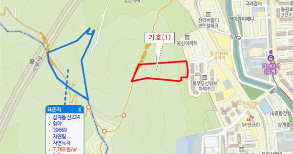 경상남도 김해시 삼계동 404-12  임야 경매 물건 이미지