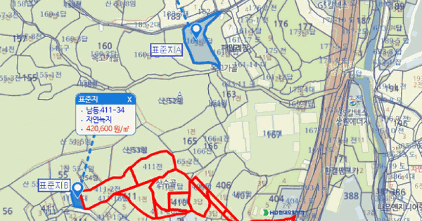 경기도 용인시 처인구 남동 410  대지 경매 물건 이미지