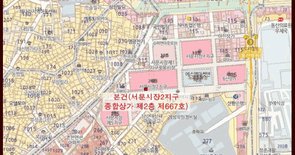 대구광역시 중구 대신동 2105 서문시장2지구종합상가  2층667호 미지정 경매 물건 이미지