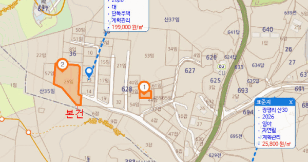 경기도 용인시 처인구 백암면 장평리 628-59  미지정 경매 물건 이미지