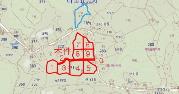 강원특별자치도 횡성군 둔내면 둔방내리 271  미지정 경매 물건 이미지