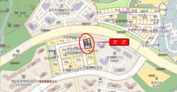 전남광주통합특별시 남구 행암동 576 1동 1층103호 근린상가 경매 물건 이미지